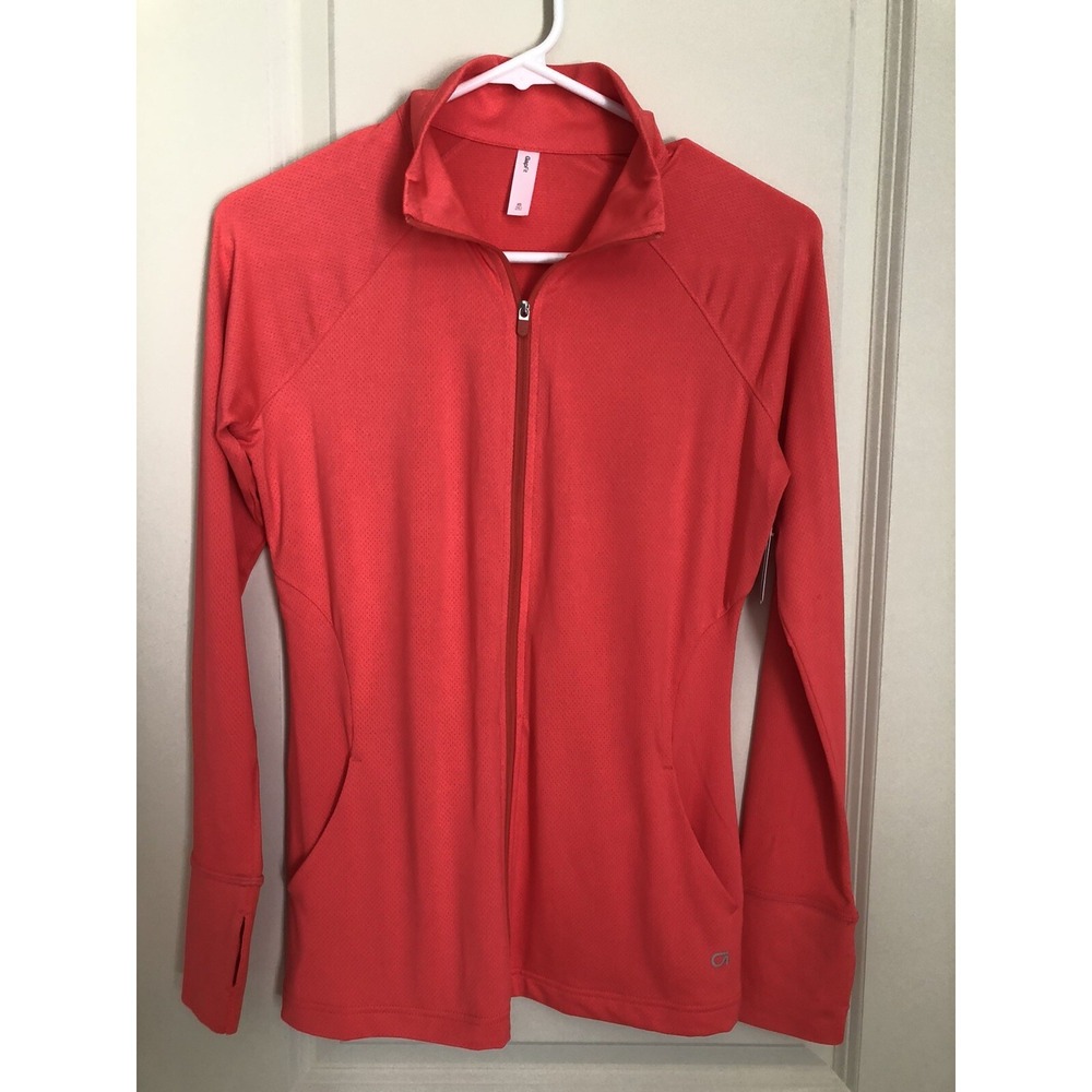 Women's GAPFIT Coral‎ Long Sleeve Mesh Fitted Zip Up  Athletic Jacket Sz XS NWT